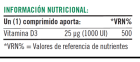 Vitamin D3 25 Mcg 1000 IU 100 Tablets