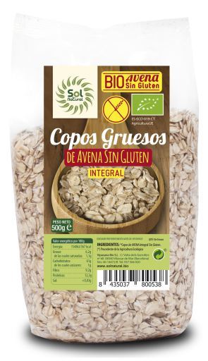 Oats Thick Gluten Bio 500 gr