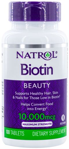 Biotin 10000 mcg 100 Tablets