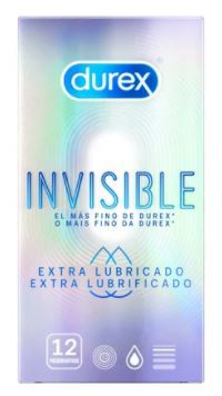 Invisible Extra Lubricated Condom 12 units