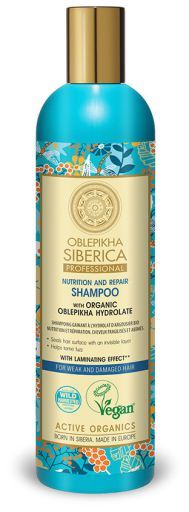 Oblepikha Shampoo with Hydrolate for Weak and Damaged Hair 400 ml