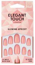 Glowing Apricot False Nails 24 units