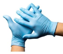 Blue Nitrile Gloves Size S 100 units