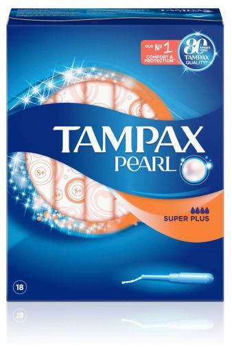 Tampax Pearl Super Plus Tampons 18 per pack