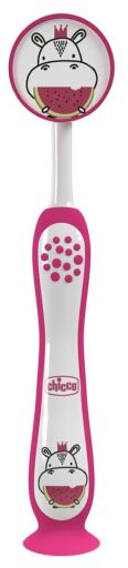 Hippo Pink Toothbrush 36m+ 1 Unit