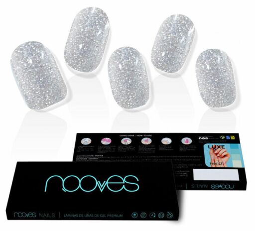 Dazzling Diva Glitter Grey Gel Nail Foils 20 Units