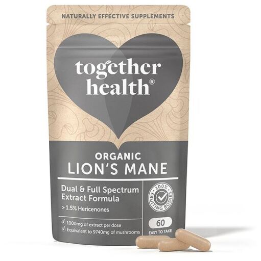 Together Organic Lion&#39;s Mane Mushroom 60 Capsules